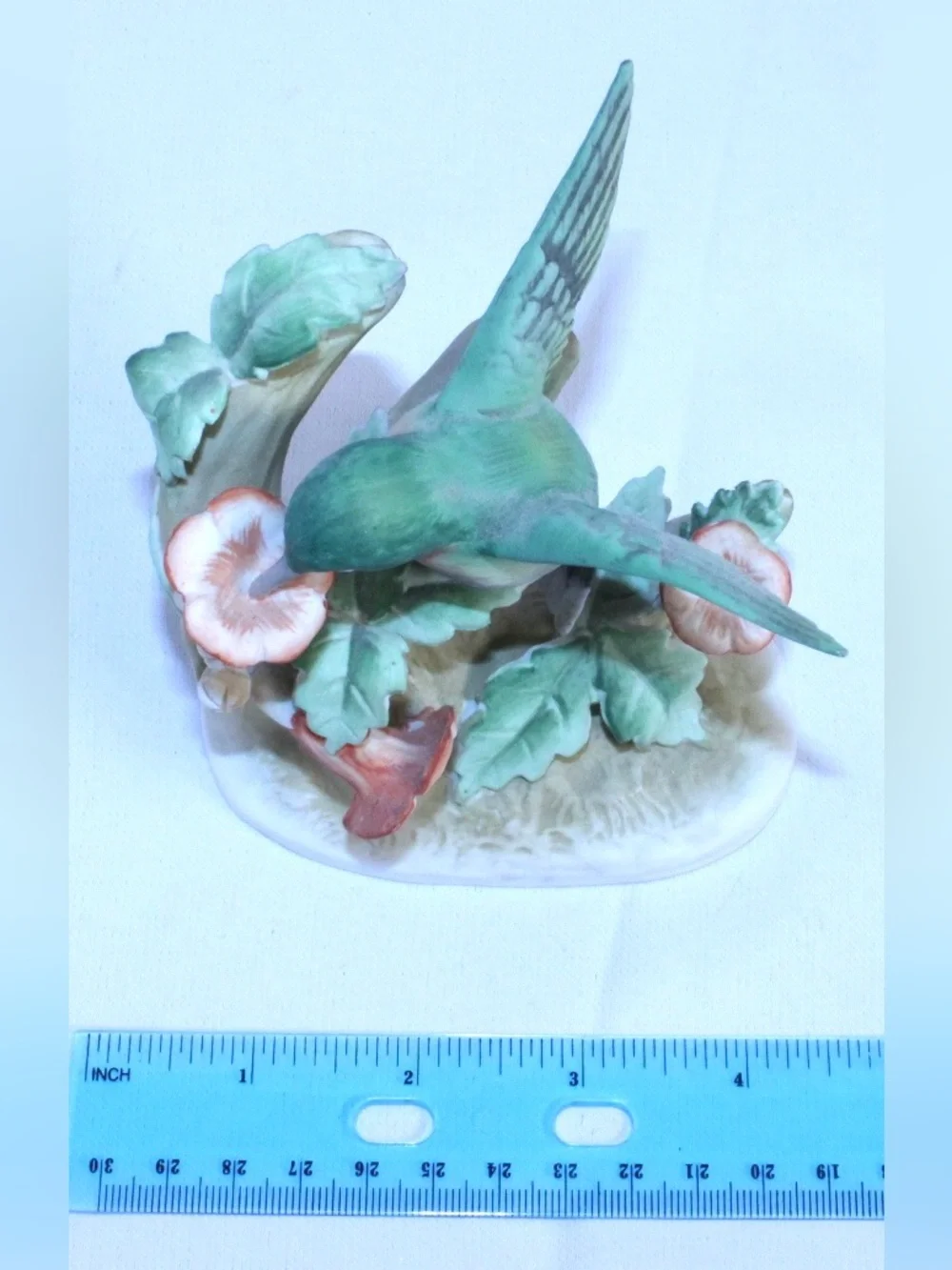 Vintage LEFTON Hand-painted Porcelain Hummingbird Figurine Model KW465